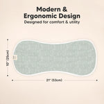 5-Pack Muslin Burp Cloths Baby Boy, Girl - Very Absorbent Baby Burp Cloth Rags, 8-Layers Viscose Derived from Bamboo Cotton Muslin Towel, Super Soft Spit Up Rags, No Shrink Washcloths (Wilderness)