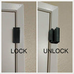 2 Pack Door Reinforcement Locks with 8 Screws, Home Security Door Lock for Toddler, Childproof Door Lock Night Lock Withstand 800 Lbs (Black)