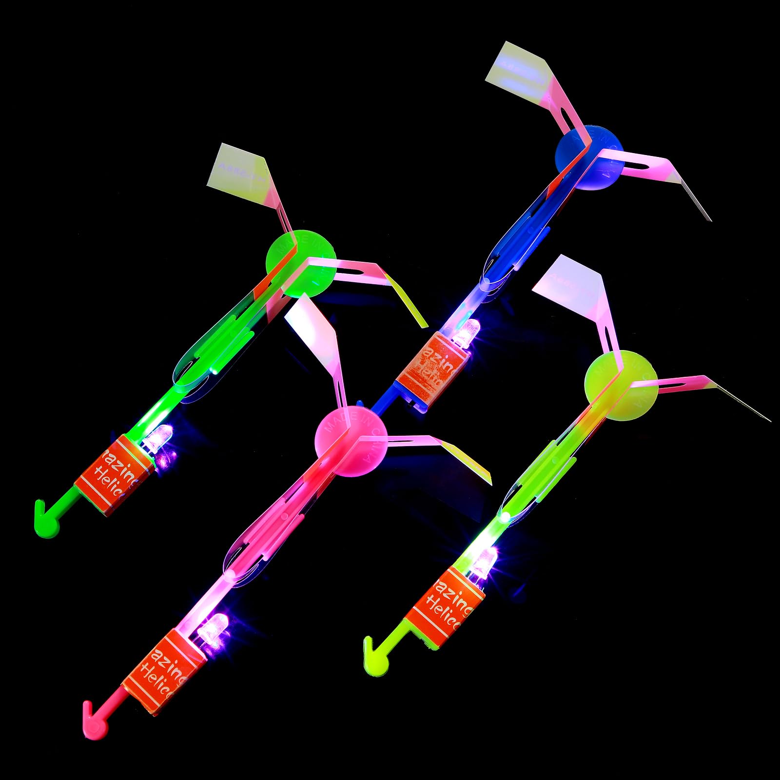 SCIONE 24 Sets LED Flying Set, 24 Slingshot+24 - Flying Toys - SCIONE ...