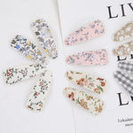 40pcs Baby Hair Clips Flower Patterns Snap Hair Clips Wrapped by Cloth Hair Pins Baby Girls Barrettes Hair Accessories for Baby Girls Infants Toddler Kids