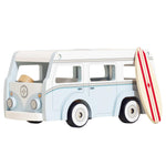 Le Toy Van - Wooden Holiday Campervan with Detachable Surfboard | Suitable for 3 Year Old +