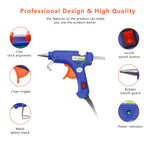 Glue Gun and Sticks Set, Hot Melt Glue Gun Mini for Crafts with 20 Pcs Glue Sticks, Small Hot Glue Guns with Hardshell Carrying Case for School DIY Arts, Craft