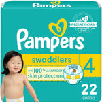 Pampers Baby Diapers - Swaddlers - Size 0, 84 Count, Ultra Absorbent Disposable Newborn Diaper