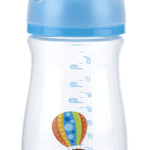 Nuby Wide Neck Bottle with Anti-Colic Air System, Colors/Prints May Vary, 1 Pack of 1 Bottle