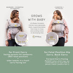 LÍLLÉbaby Complete 6-in-1 Ergonomic Baby Carrier Infant to Toddler with Lumbar Support (7-45 Pounds), 360 Degree Baby Wearing, Inward and Outward Facing (Speckled Succulent)