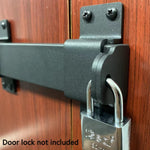VANROUG 7.5" Heavy Duty Security Slide Latch Lock,with Padlock Hole Adjustable Gate Latch for Wooden Fences Barn Doors, Interior and Outdoor Door Latch,etc.