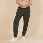 Motherhood Maternity Women's Scuba Underbelly Pregnancy Pocket Jogger Sweatpant, Deep Depths