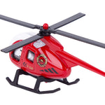 Alloy Mini Helicopters Model Toy - Police, Fire, Engineering Work, Military Helicopter - Diecast Helicopters with Spinning Propellers, Birthday Party Favors for Kids