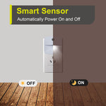 YRWXZYO 6 Pack Night Light Plug in, White LED Nightlights with Smart Dusk to Dawn Sensor, Plug into Wall Nightlights Suitable for Bedroom, Bathroom, Hallway, Kitchen, Stairs, Kids, Adults