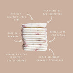 Joonya Baby Diapers, Size 3 M (9-18 lb) - 1 Bag of 28 - New Range - NonToxic, Eco-Friendly, Ultra Slim, Overnight Use - Made in Denmark