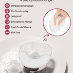 BaeMee Hands Free Breast Pump, Wearable Breastfeeding Pump with 4 Mode & 9 Level, Strong Suction, Painless, Anti-Backflow, BPA Free, Portable Electric Breast Pumps with 17/19/21/24MM Flanges