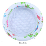 Little Pump Pool, Wear Children Dinosaur Mini Pool, Inflatable for Baby Kids Training Home, Balcony, Beach, Lakeside Dog, Cat Pet House