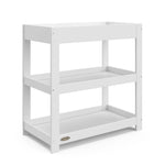 Graco Customizable Changing Table with Water-Resistant Changing Pad (White) - Customizable Modern Flat or Classic Arched Headboard, Baby Diaper Changing Pad Included