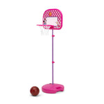 Delta Children - Disney Minnie Mouse Kids Basketball Hoop Set, Height Adjustable Toddler Basketball Goal with Stand, Indoor Outdoor Sports Toy, Includes Ball and Pump, Pink
