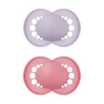MAM Original Matte Baby Pacifiers 6-16 Months, Binky for Newborn Babies, BPA-Free Skin Soft Silicone Nipple, Easy to Clean, Developed with Medical Experts, 2 Count, with Sterilizer Case