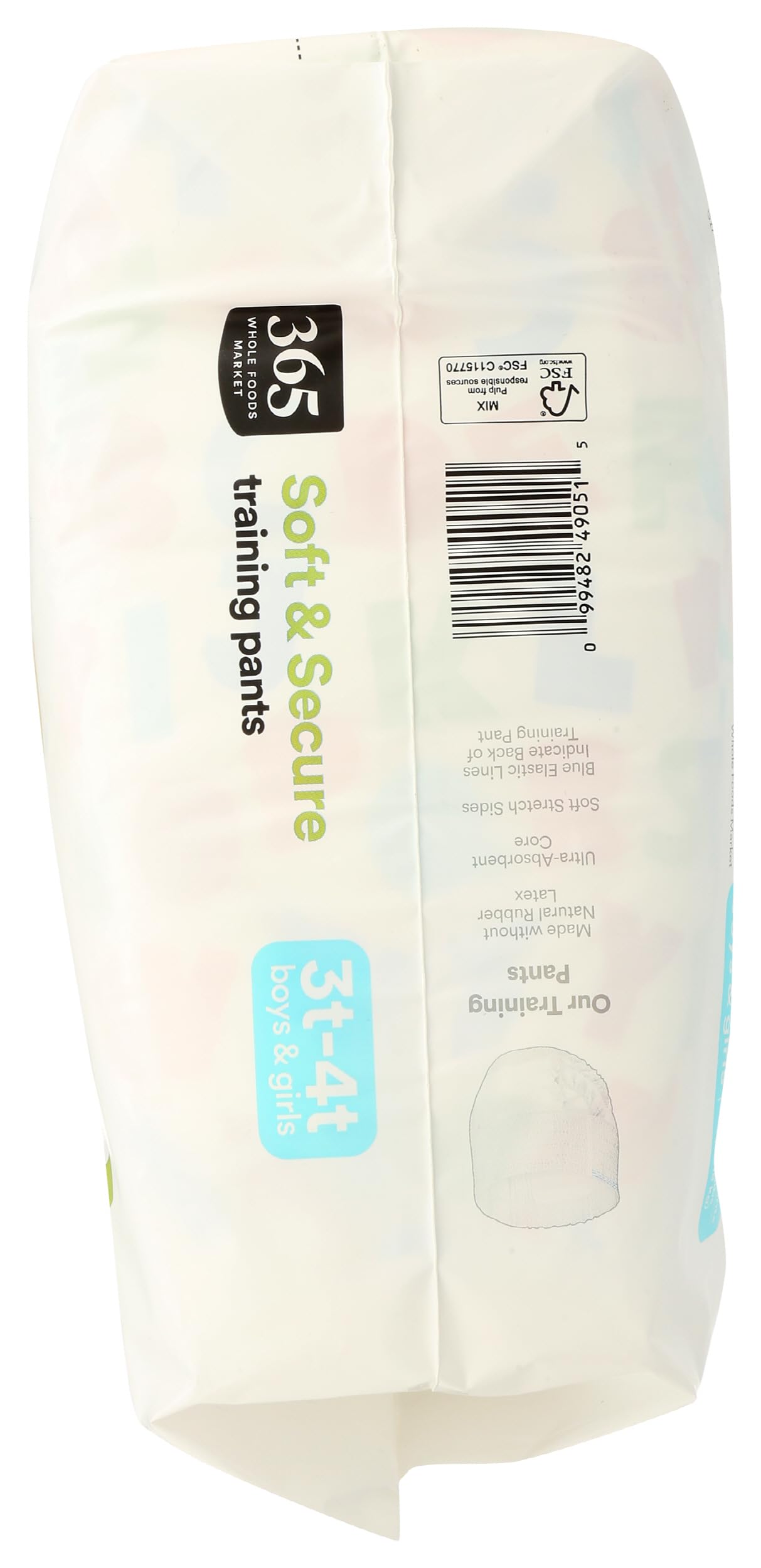 365 by Whole Foods Market, Soft & Secure 3T-4T Training Pants, Hypo-Allergenic, Ultra-Absorbent, 22 Count