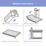 pareler bear 3"x24"x38" Mini Mattress, 38" Lx24 W Premium Foam Mattress, Waterproof Soft Breathable Outer Cover, White