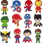 Diamond Art Kits for Kids, Arts and Crafts for Kids Ages 4-8,Craft Kits for Ages 8-12, Mosaics Bead Art,Painting Kits,24PCS Princess Gem Art Kits Best Gifts for Grils Boy Birthday