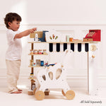Le Toy Van - Wooden Honeybake Toy Cash Register | Role Play With Receipt, Opening Till Drawer and Money | Perfect for Supermarket, Food Shop or Cafe Pretend Play