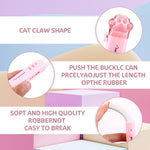 Amaxiu Cute Cat Paw School Supplies - 4PCS Kawaii Erasers & 2PCS Retractable Pencil Sharpeners for Office, Home, School