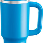 40 oz Tumbler with Handle and Straw: Stainless Steel Insulated Tumbler Keeps Cold for 24 Hours, Leakproof Travel Cup Fits in Cup Holder and BPA-Free, Cotton Candy