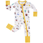 pureborn Baby Boys Girls Sleeper Viscose from Bamboo Pajamas 2-Way Zipper Snug Fit Sleepwear Farm Animals 6-12 Months