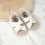 Meckior Infant Baby Girls Boys Summer Sandals Open Toe Lace Princess Dress Wedding Flats Shoes Newborn Toddler Soft Non-slip Sole First Walker Crib Shoes