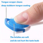 Tongue Brush, Tongue Scraper, Tongue Cleaner, Tongue Scraper Brush, Tongue Cleaner Brush, Tongue Brushes Helps Fight Bad Breath, 3 Tongue Scrapers, 3 Pack (Blue & Orange & Red)