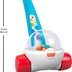 Fisher-Price Baby & Toddler Toy Corn Popper Blue Push-Along with Ball-Popping Action for Infants Ages 1+ Years, 2-Piece Assembly