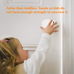 Uxoz Door Knob Safety Cover, 4 Pack Baby Safety Door Handle Cover, Screw Thread Design, Reusable, Reliable Solution to Prevent Kids from Popping Off the Covers