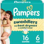 Pampers Swaddlers Diapers, Size 5 (20-37 lbs), 132 Count, Absorbent, Keeps Baby Dry and Comfortable, Skin Safe Disposable Baby Diaper (Packaging May Vary)