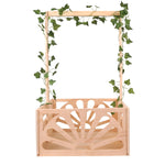 Wooden Baby Shower Crate Closet-Baby Shower Basket with Handle Hanger Rack String Lights Welcome Gift Basket Wooden Crate for Baby Shower Newborn Boys Girls Pregnancy Gifts for New Parents X-Large