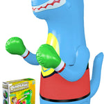 Inflatable Dinosaur Punching Bag for Kids – Bop Bag for Toddlers and Children Ages 3-14 – 47" Blow Up Toy with Bounce-Back Action – Fill Base with Sand or Water