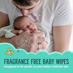 Seventh Generation Baby Wipes, Free & Clear Unscented and Sensitive, 30 count Travel Pack