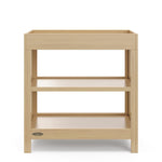 Graco Teddi Changing Table with Water-Resistant Changing Pad (Driftwood) - GREENGUARD Gold Certified, Includes Bonus Water-Resistant Changing Pad with Safety Strap, 2 Shelves, Easy-to-Match