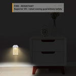 Uigos LED Night Light, Warm White Nightlight, Dusk-to-Dawn Sensor, Bedroom, Bathroom, Kitchen, Hallway, Stairs, Energy Efficient, Compact, 6-Pack