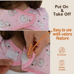 Bib for Baby Girls and Boys Aged 6-24 Months, Water-Resistant, Baby Bibs for Eating, Waterproof Fabric Sleeved Smock
