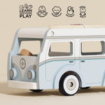 Le Toy Van - Wooden Holiday Campervan with Detachable Surfboard | Suitable for 3 Year Old +