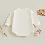 YINGISFITM Newborn Baby Girl Clothes Love Heart Long Sleeve Bubble Romper Sweatshirt Onesie Infant Valentines Spring Outfits