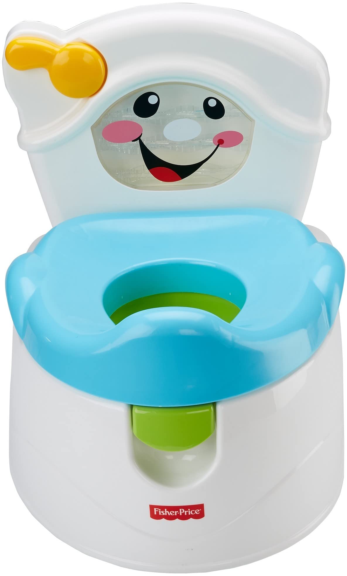 Fisher-Price Toddler Toilet Learn-to-Flush Potty Training Seat with Lights Sounds Phrases and Removable Potty Ring
