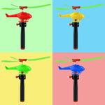 XIPEGPA 20PCS Colorful Helicopter Airplane Flying Helicopter with Airplane Launcher for Party Favors Birthdays Christmas Easter Classroom Rewards and Birthday Party Gifts