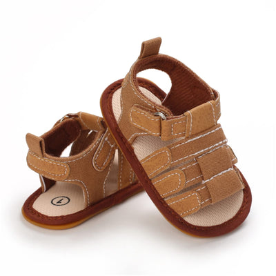myppgg Baby Boys Summer Sandals Non-Slip Soft Sole Infant Slippers Cotton Crib Shoes for Toddler First Walkers