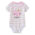 Kiddiezoom Unisex Baby 5-Pack Short-Sleeve Bodysuit Bodysuit