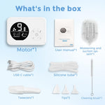 Nasal Aspirator for Baby, Nose Sucker with 9 Suction Levels, Electric Snot Sucker, 3 Levels Night Light & Nursery Rhyme Soothing Function, Food-Grade Silicone Tips