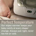 GOGO Pure Baby Wet Wipe Warmer and Wet Wipe Dispenser, Advanced Features - 4 Bright Auto Off LED Ample Lights for Nighttime Changes, Dual Heat for Baby's Comfort, Improved Design and Only at Amazon