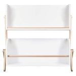 Babyletto Tally Storage Bookshelf in White and Washed Natural
