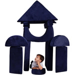 Schooled Kids Soft Play Couch (14pcs) - Children's Furntiture, Modular Kids Play Couch - Sensory Room Must Have Gifts for Toddlers - Climbing Pillow Fort