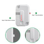 KIZZHISI Cabinet Locks for Babies (2 Pack), Heavy Refrigerator Lock, for Fridge, Cabinets, Drawers, Dishwasher, Toilet, Window and Child Locks for Cabinets, Strong non-marking Adhesive No Drilling