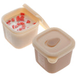 Silicone Baby Food Containers, 4 oz Reusable Baby Food Storage Jars with Lids, Perfect for Infant & Toddler (Powder Rose+Dusty Lilac)