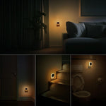 Sujeet Night Light, Night Lights Plug into Wall 4-Pack, Nightlight Plug in Night Light, Dusk to Dawn Night Lamp Led Night Light for Kids Bedroom, Bathroom, Hallway Warm White